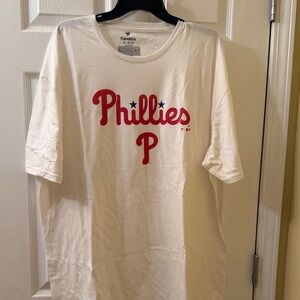 Fanatics White Phillies T-Shirt with Red Logo